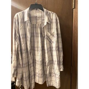 AVA & VIV 3X flannel shirt